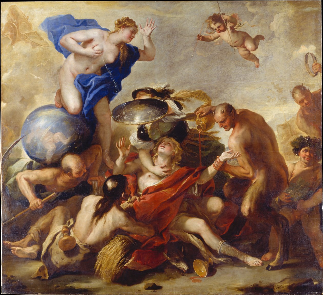 Jugend von den Lastern versucht autorstwa Luca Giordano