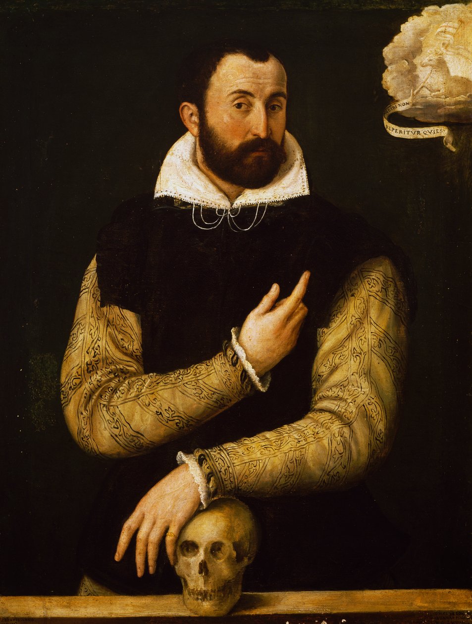 Portret Girolamo Rossi (olej na płótnie) autorstwa Luca Longhi