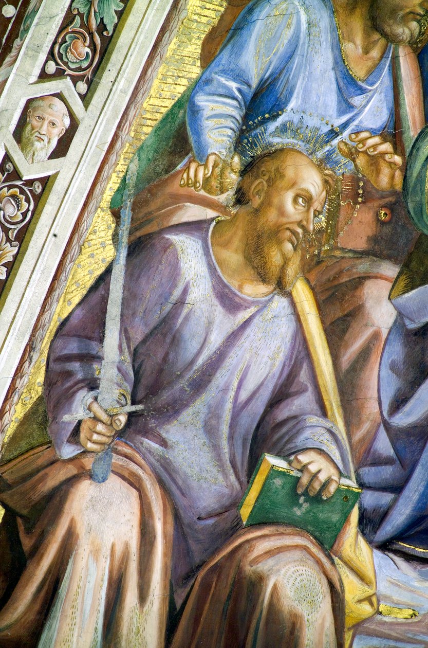 Apostołowie, fragment św. Pawła autorstwa Luca Signorelli