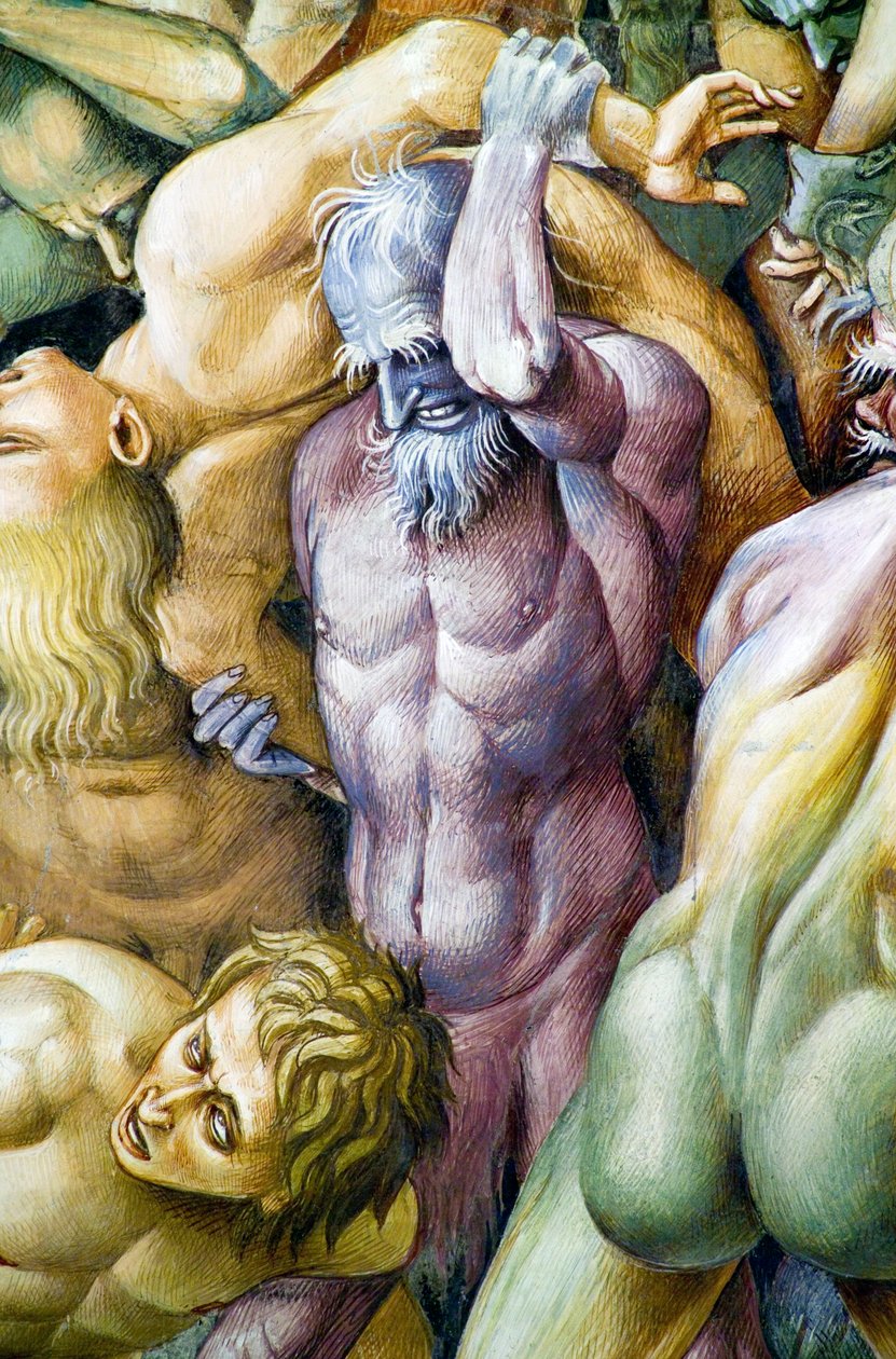 Przeklęci w piekle, z cyklu fresk Sądu Ostatecznego autorstwa Luca Signorelli