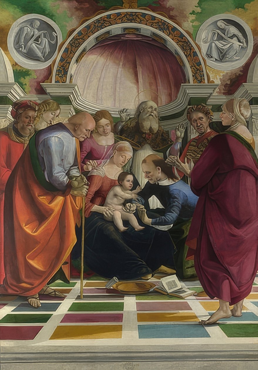 Obrzezanie Jezusa. Około 1490-91 autorstwa Luca Signorelli