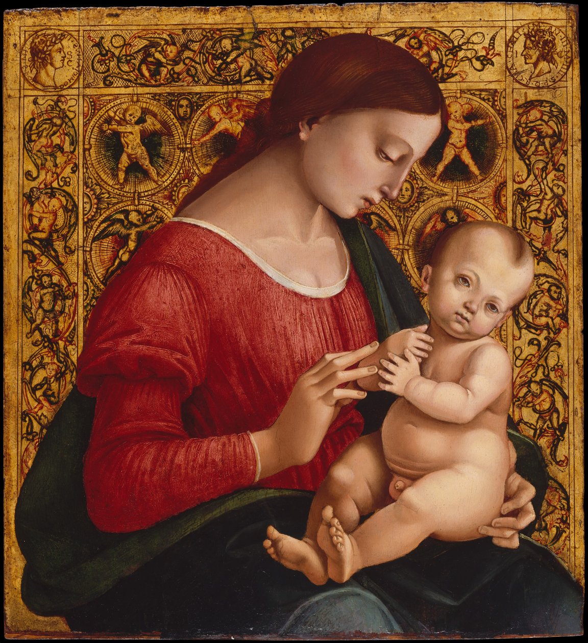 Madonna z Dzieciątkiem, ca. 1505-7. autorstwa Luca Signorelli