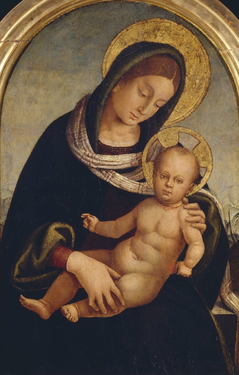 Madonna z Dzieciątkiem, ok. 1510-1515. autorstwa Luca Signorelli