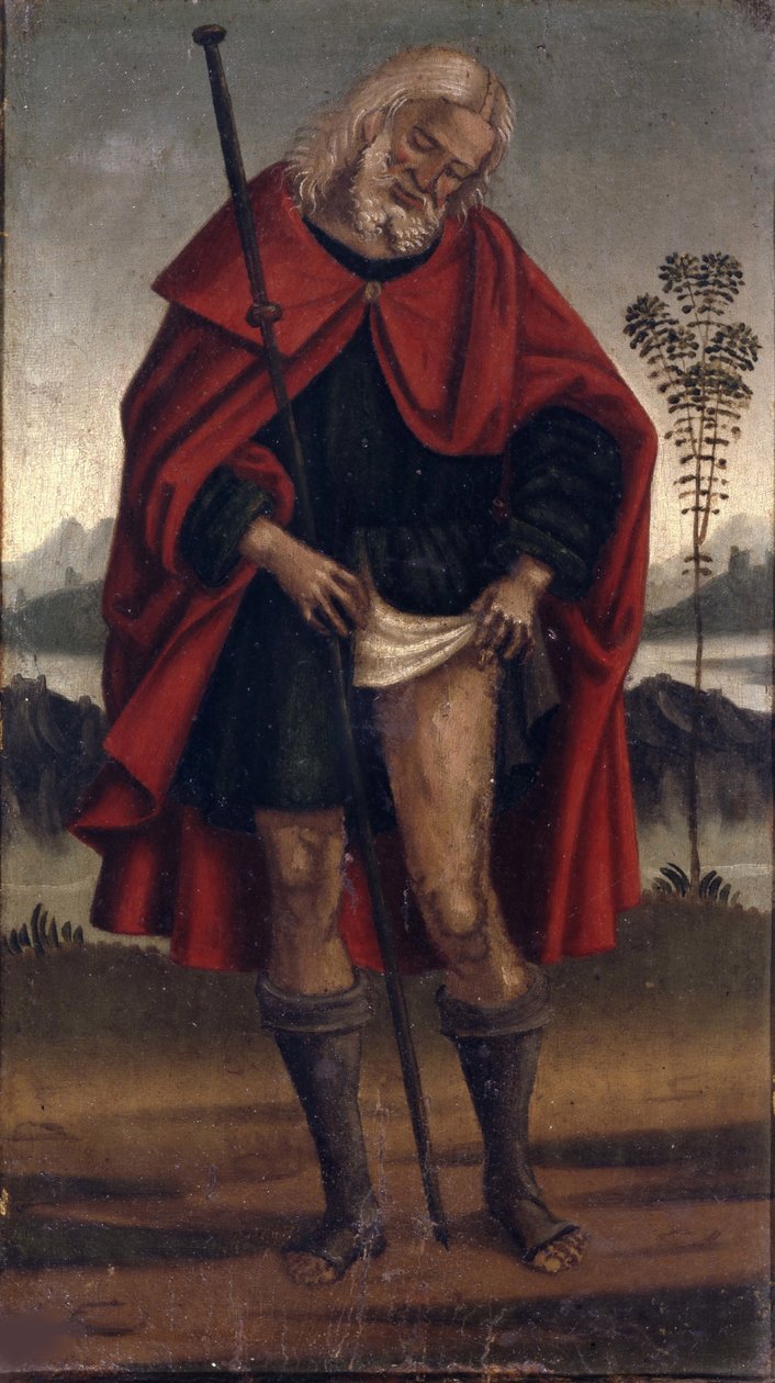 Św. Roch, ok. 1515-1520. autorstwa Luca Signorelli