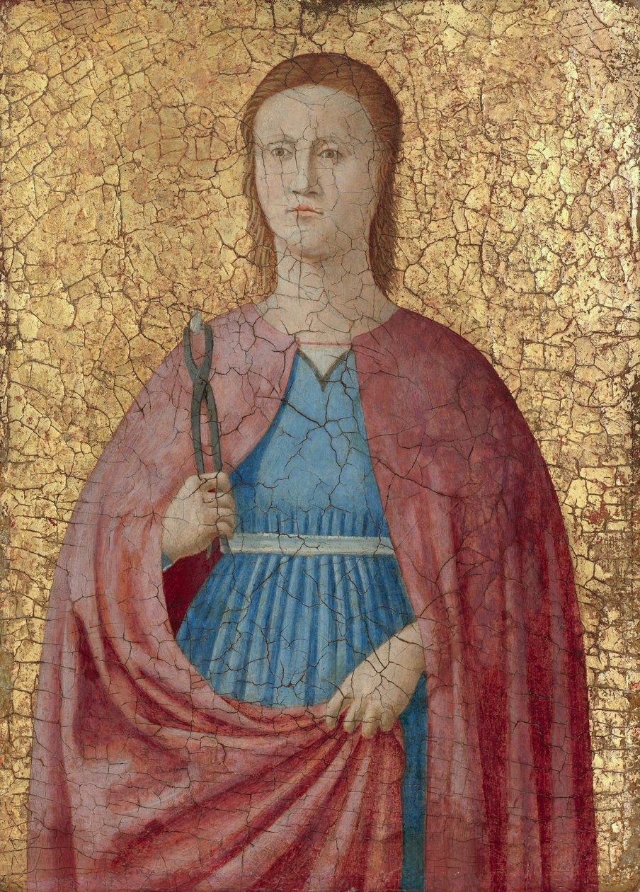 Santa Apollonia, ok. 1468-69 (tempera i złoto na panelu) autorstwa Luca Signorelli