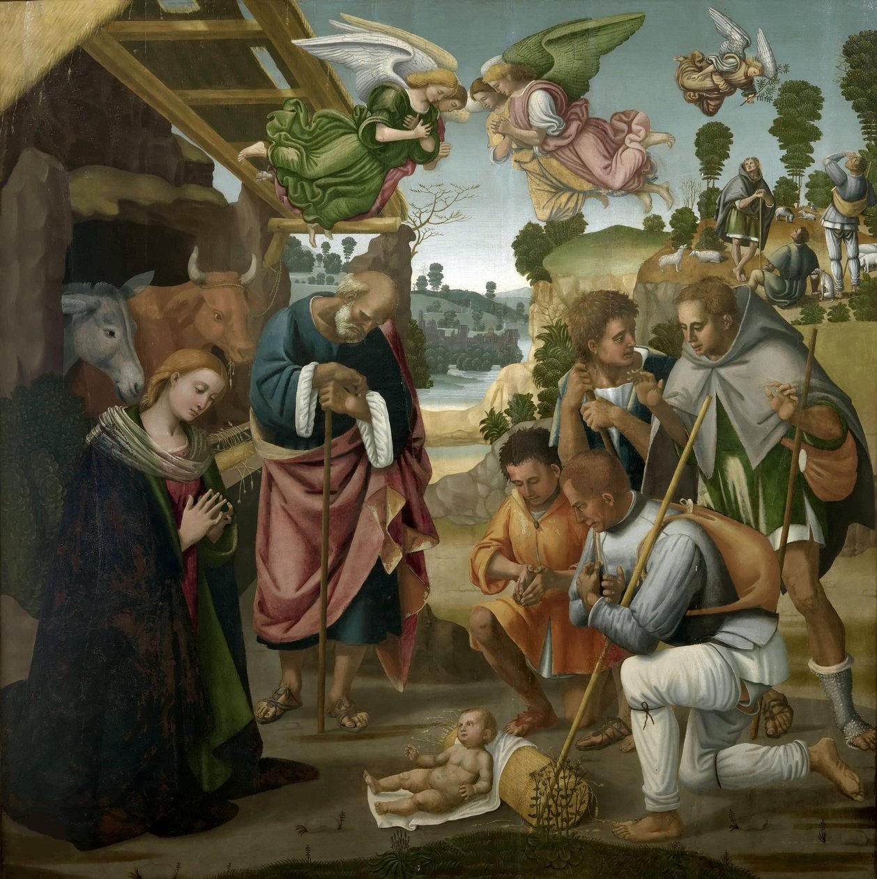 Adoracja pasterzy, 1522. autorstwa Luca Signorelli