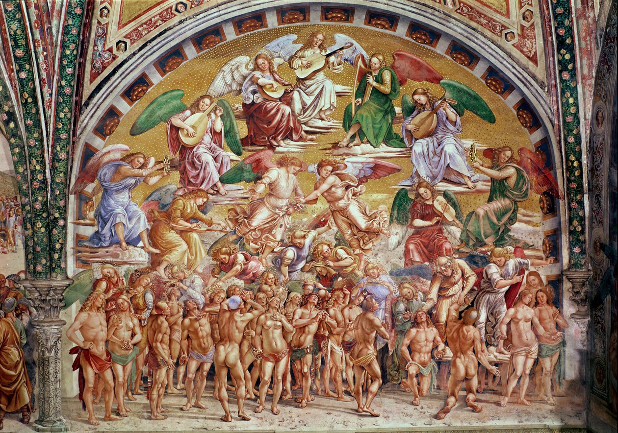 Powołanie wybranych do nieba (zob. także 136323) autorstwa Luca Signorelli