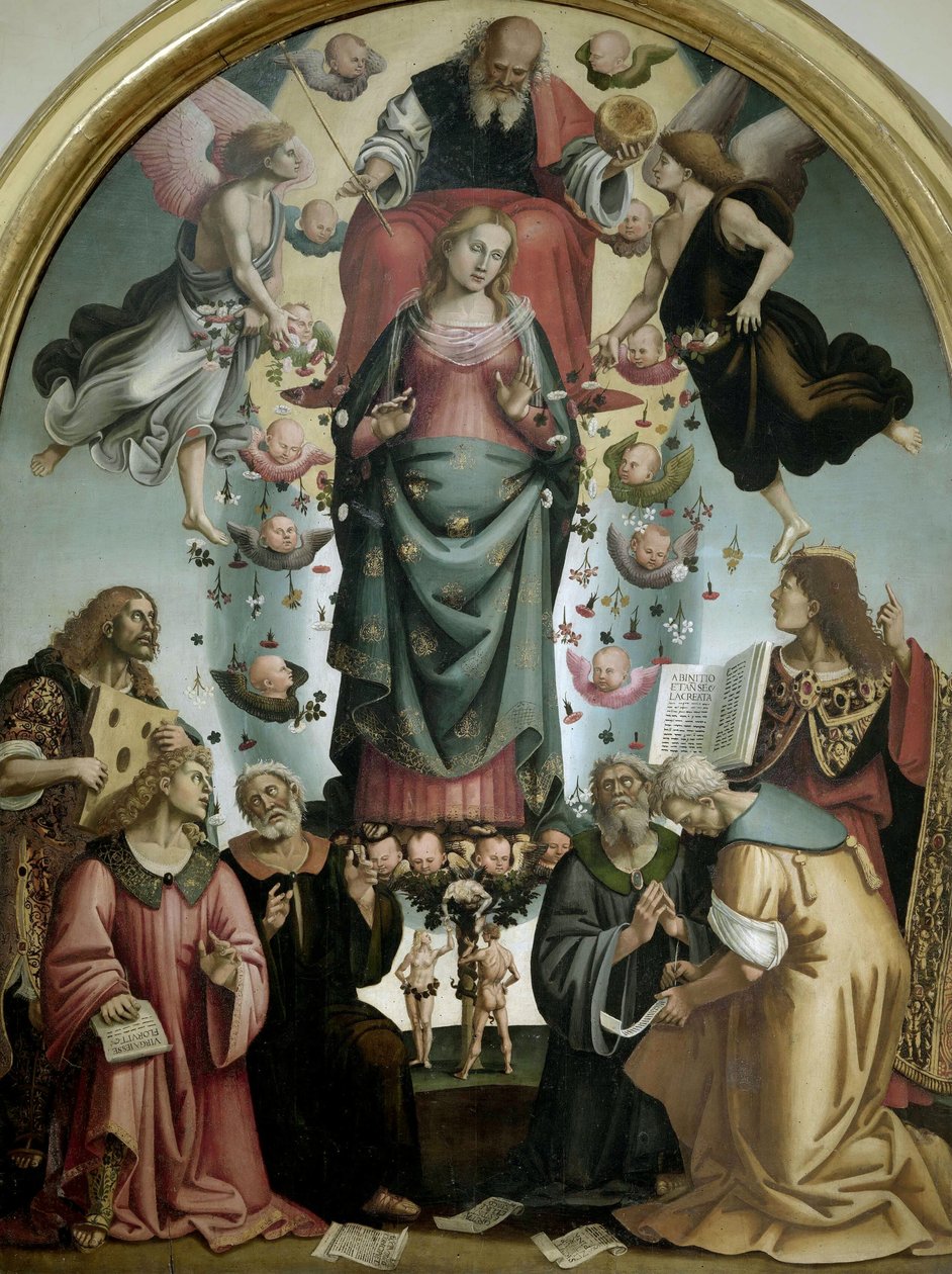 Niepokalane Poczęcie Dziewicy, c. 1523. autorstwa Luca Signorelli