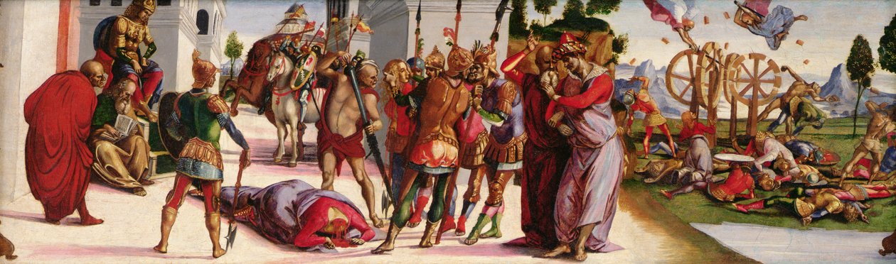 Męczeństwo św. Katarzyny Aleksandryjskiej, ok.1498 autorstwa Luca Signorelli
