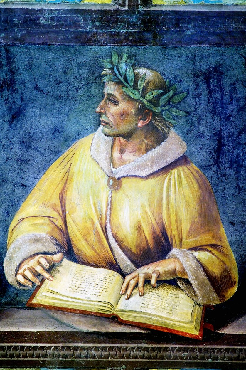 Wergiliusz, portret z cyklu Ludzie znamienici autorstwa Luca Signorelli