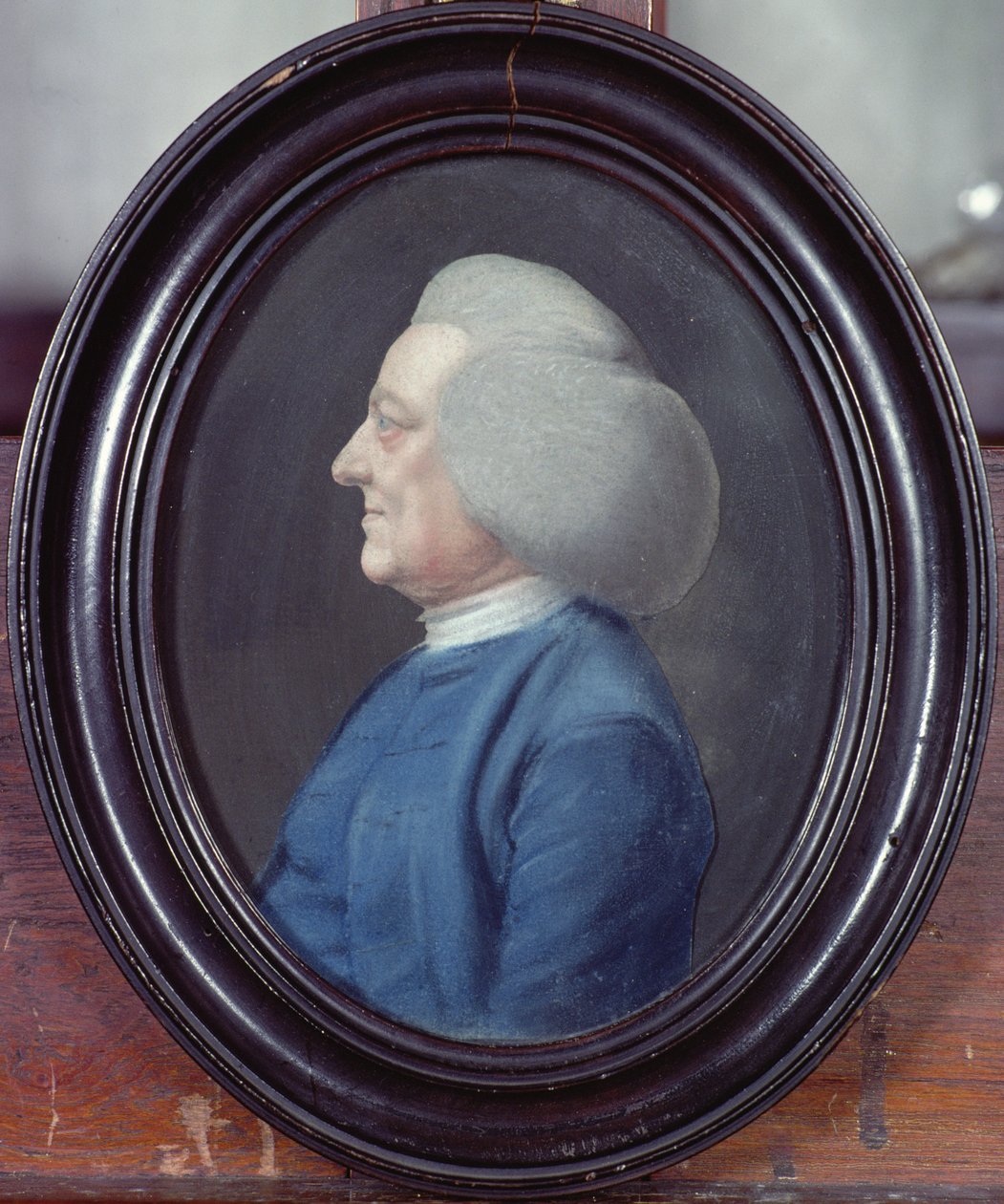 Portret mężczyzny w niebieskim płaszczu autorstwa Lucas Bateman