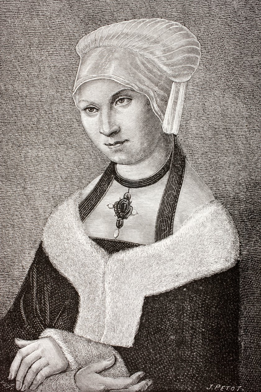 Barbara Jagiellonka, z „Les Arts au Moyen Age”, 1873 autorstwa Lucas Cranach the Elder