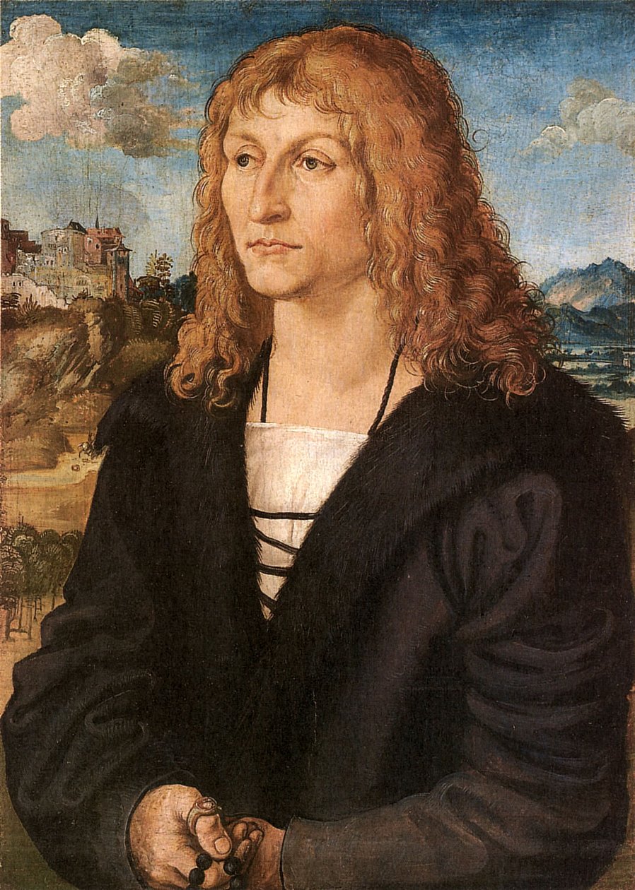 Młody mężczyzna bez brody autorstwa Lucas Cranach the Elder