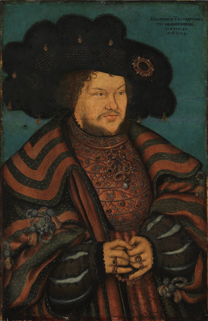 Portret elektora Joachima I Nestora Brandenburgii autorstwa Lucas Cranach the Elder