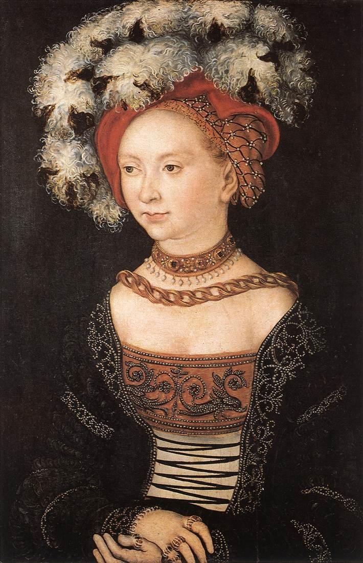 Portret młodej kobiety autorstwa Lucas Cranach the Elder