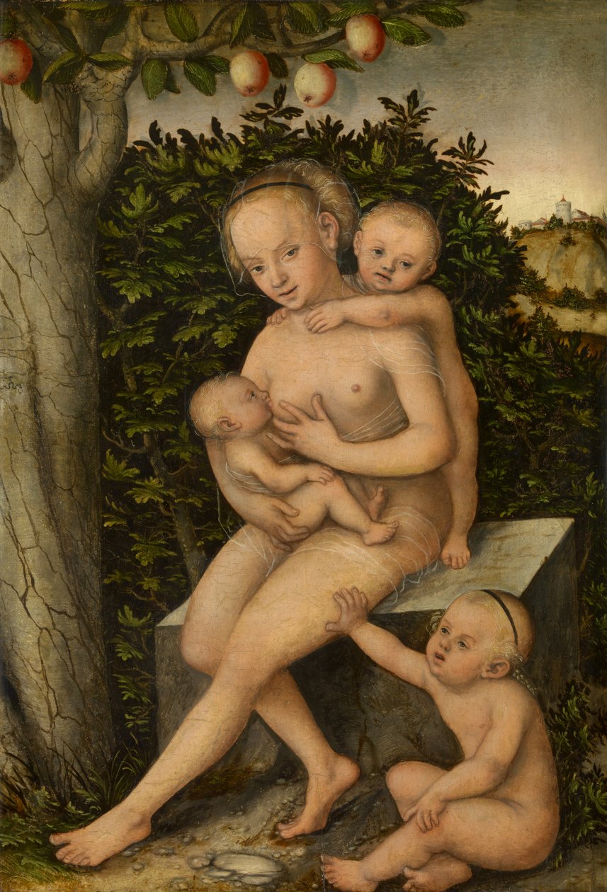 Caritas autorstwa Lucas Cranach the Elder