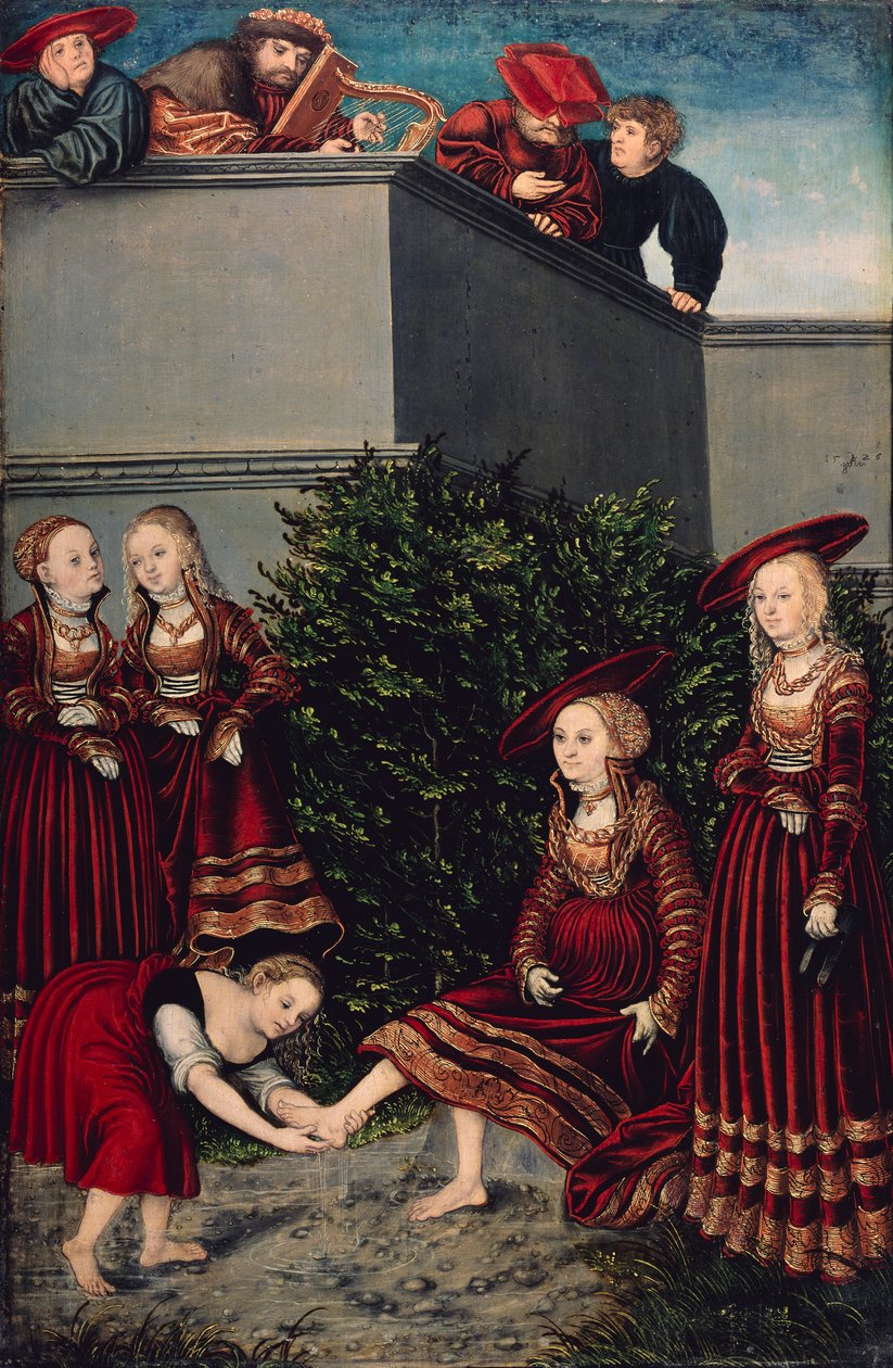Dawid i Batszeba autorstwa Lucas Cranach the Elder
