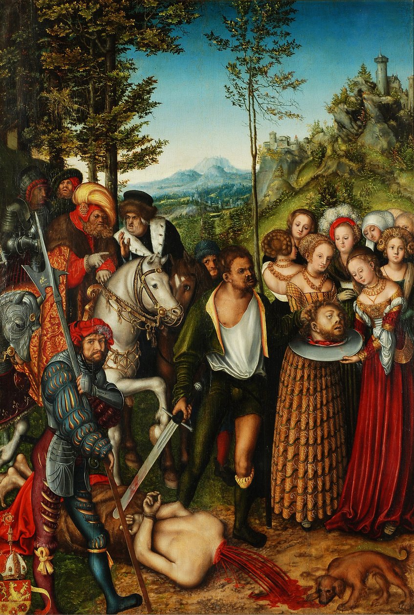 Ścięcie Jana Chrzciciela autorstwa Lucas Cranach the Elder