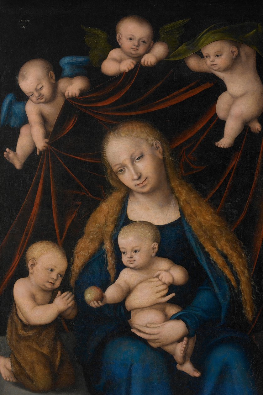 Dziewica z dzieckiem autorstwa Lucas Cranach the Elder