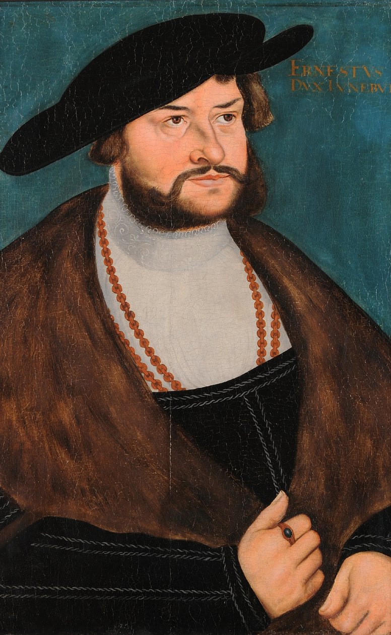 Ernst Wyznawca, książę Brunszwiku-Lüneburg-Celle autorstwa Lucas Cranach the Elder