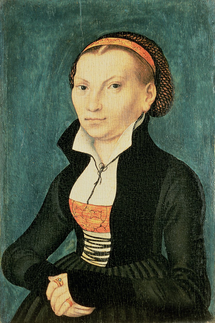 Katharina von Bora, przyszła żona Marcina Lutra, 1526 (olej) autorstwa Lucas Cranach the Elder