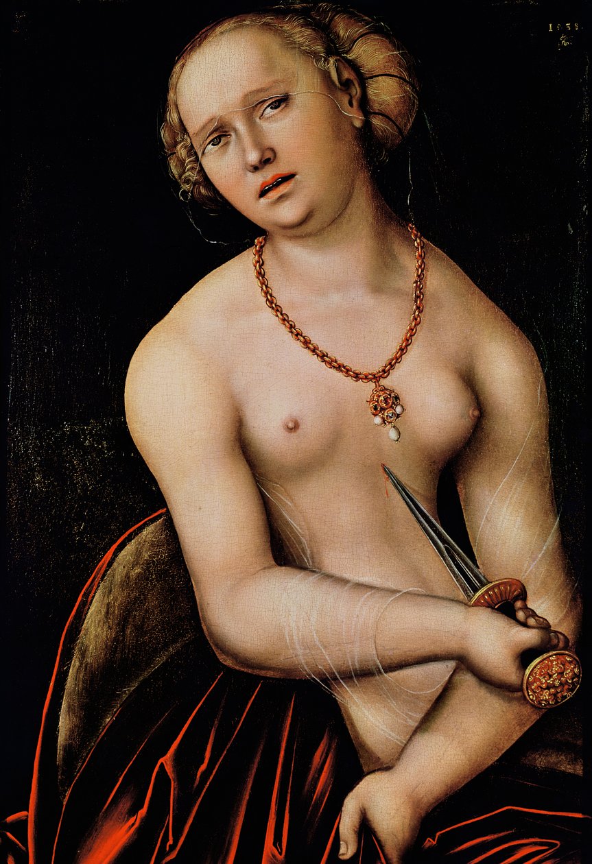 Lukrecja, 1538 autorstwa Lucas Cranach the Elder