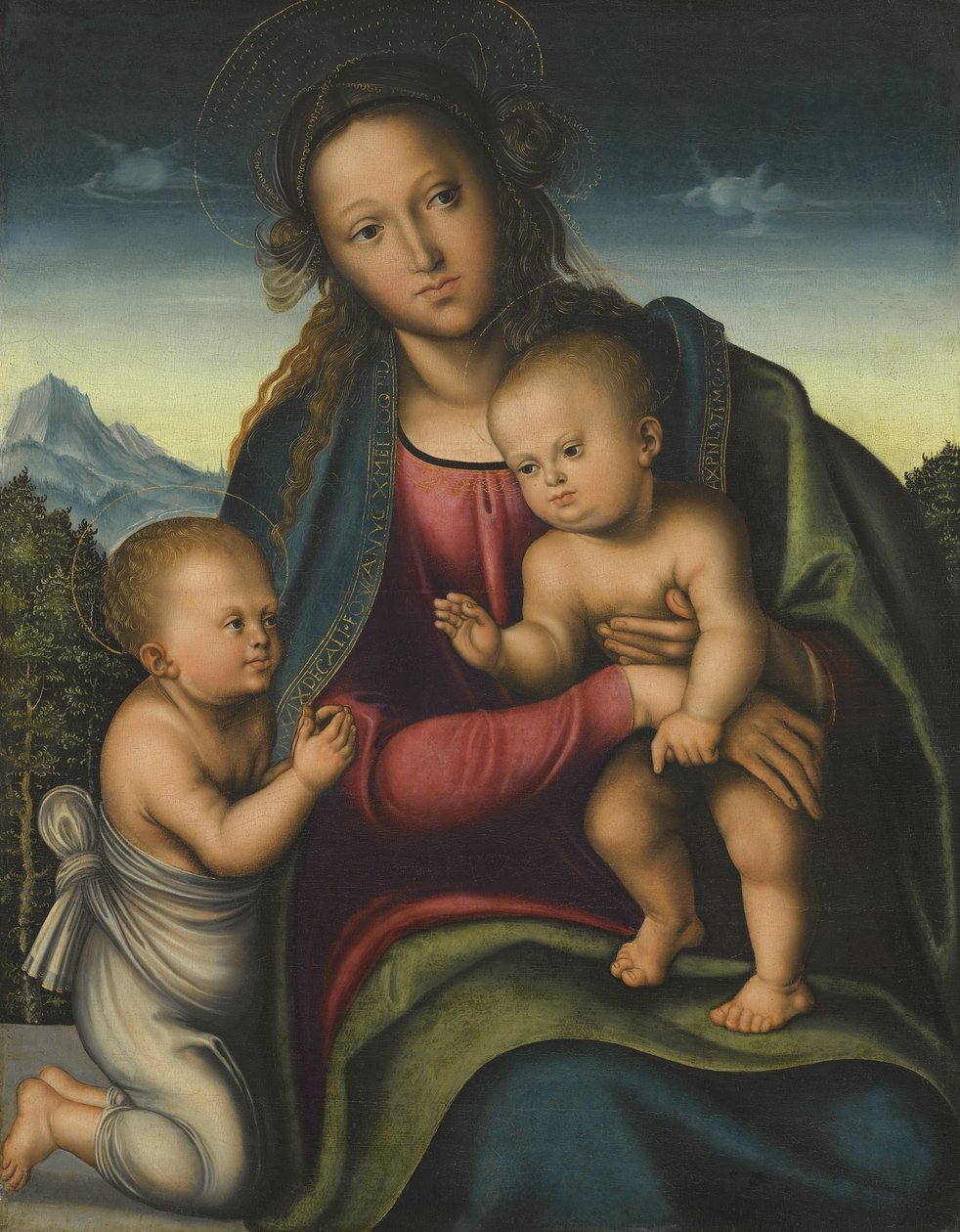 Madonna z Dzieciątkiem Jezus i św. Jan autorstwa Lucas Cranach the Elder