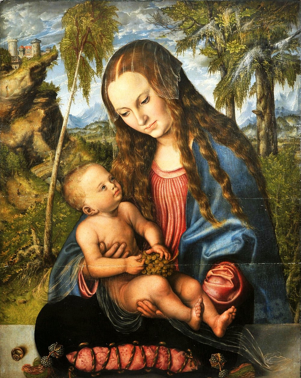 Madonna pod jodłą autorstwa Lucas Cranach the Elder
