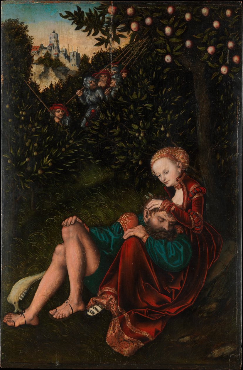 Samson i Dalila autorstwa Lucas Cranach the Elder