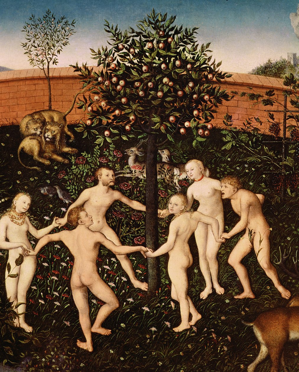 Złoty Wiek, 1530 (szczegóły z 173761) autorstwa Lucas Cranach the Elder