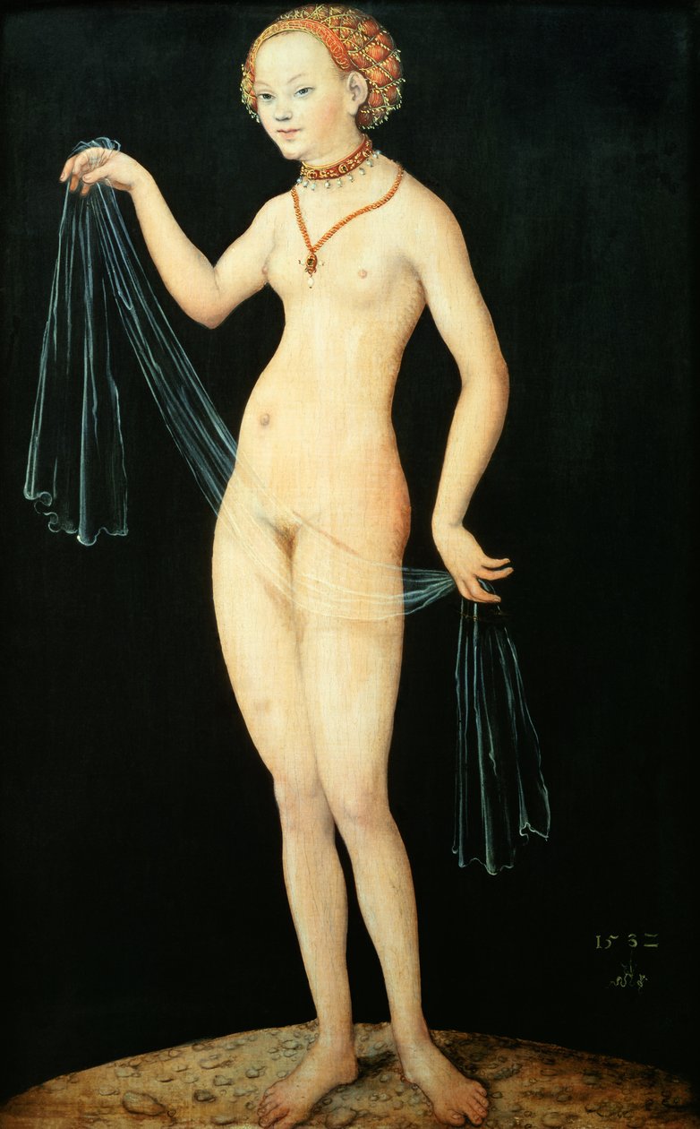 Wenus, 1532 (olej i tempera na czerwonym buku) autorstwa Lucas Cranach the Elder