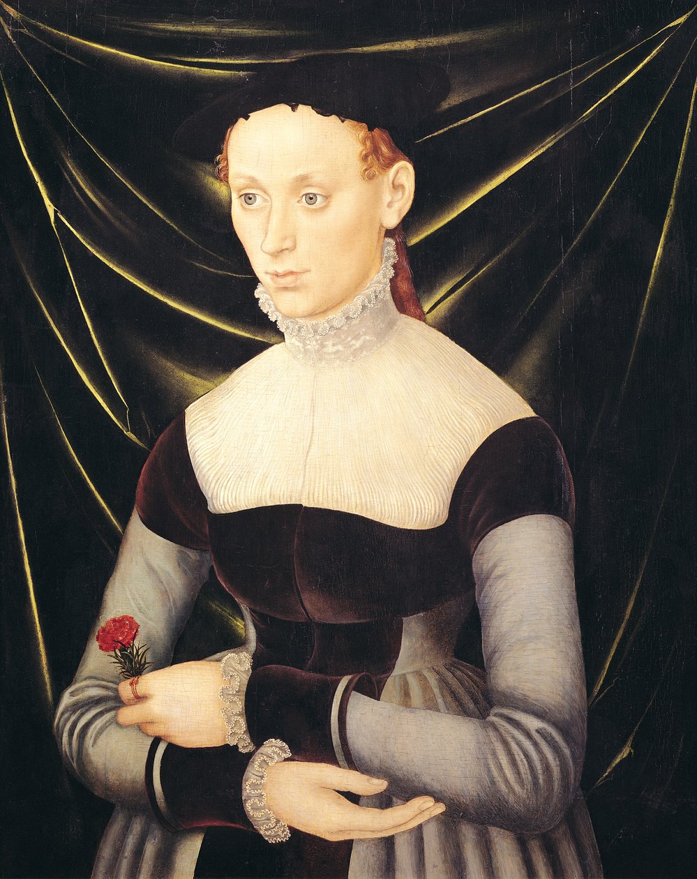 Kobieta z goździkiem autorstwa Lucas Cranach the Elder