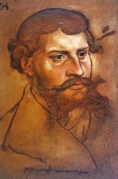 Ernest I, książę Brunszwik-Lueneburg (kredka i wc) autorstwa Lucas Cranach the Elder