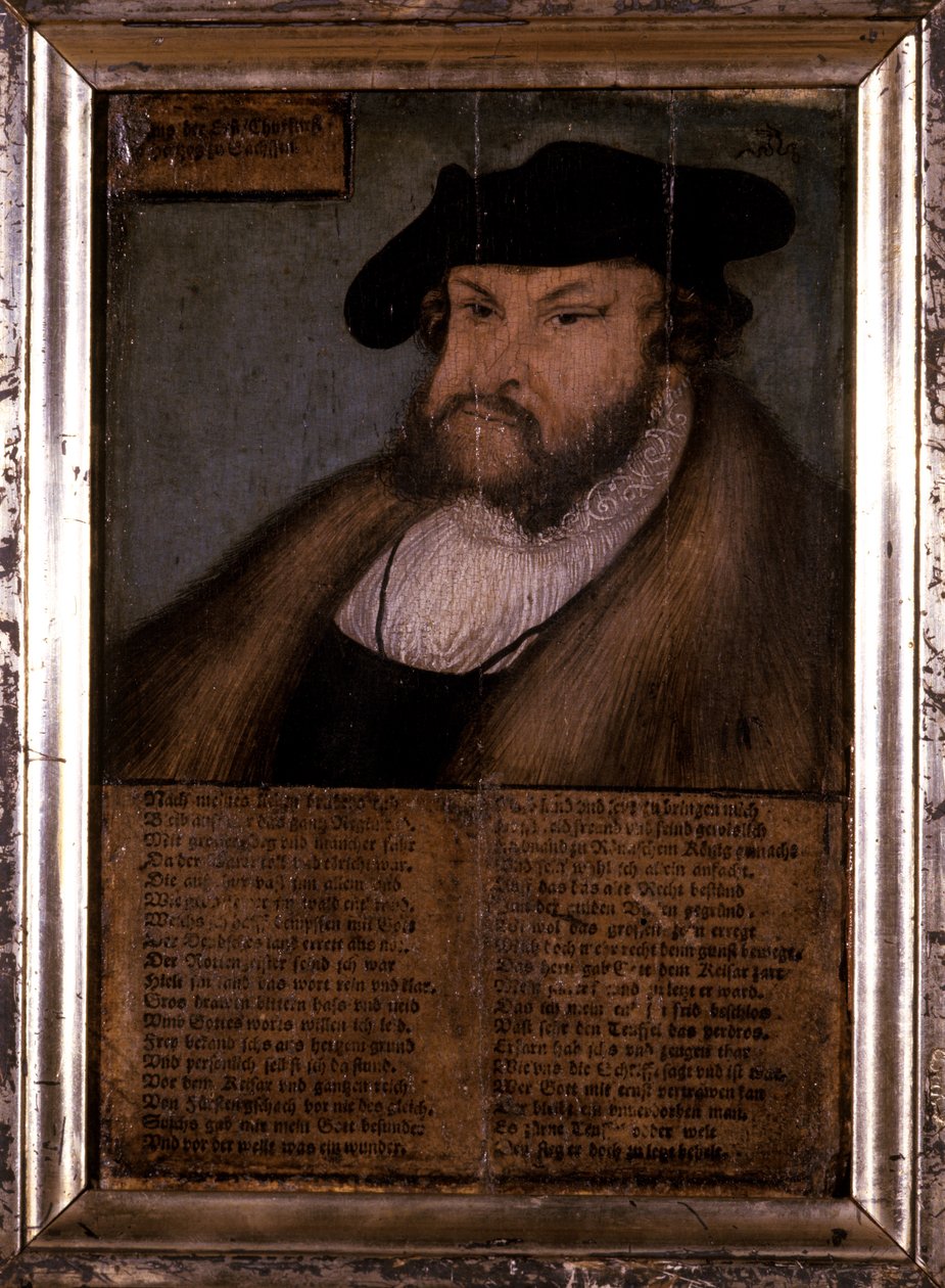 Jan Niezłomny, elektor saski, 1536 autorstwa Lucas Cranach the Elder