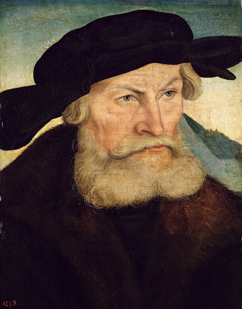 Portret Herzoga Heinricha Pobożnego Saksonii (1473-1541) ok. 1528 autorstwa Lucas Cranach the Elder