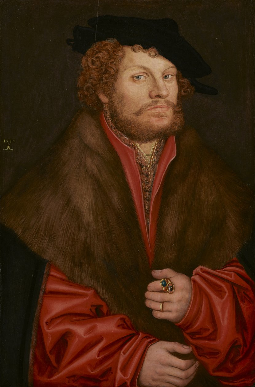 Portret Moritza Buchnera, ok. 1520 autorstwa Lucas Cranach the Elder