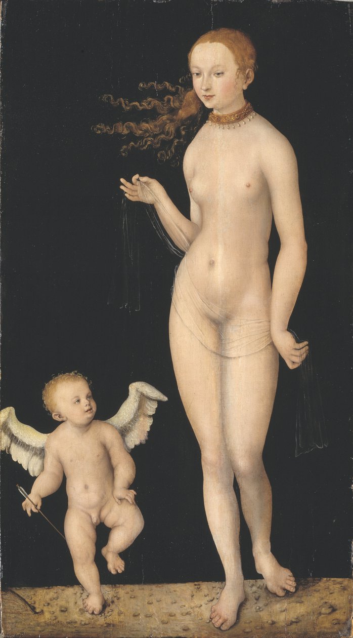 Wenus i Kupidyn, ok. 1520-25 autorstwa Lucas Cranach the Elder