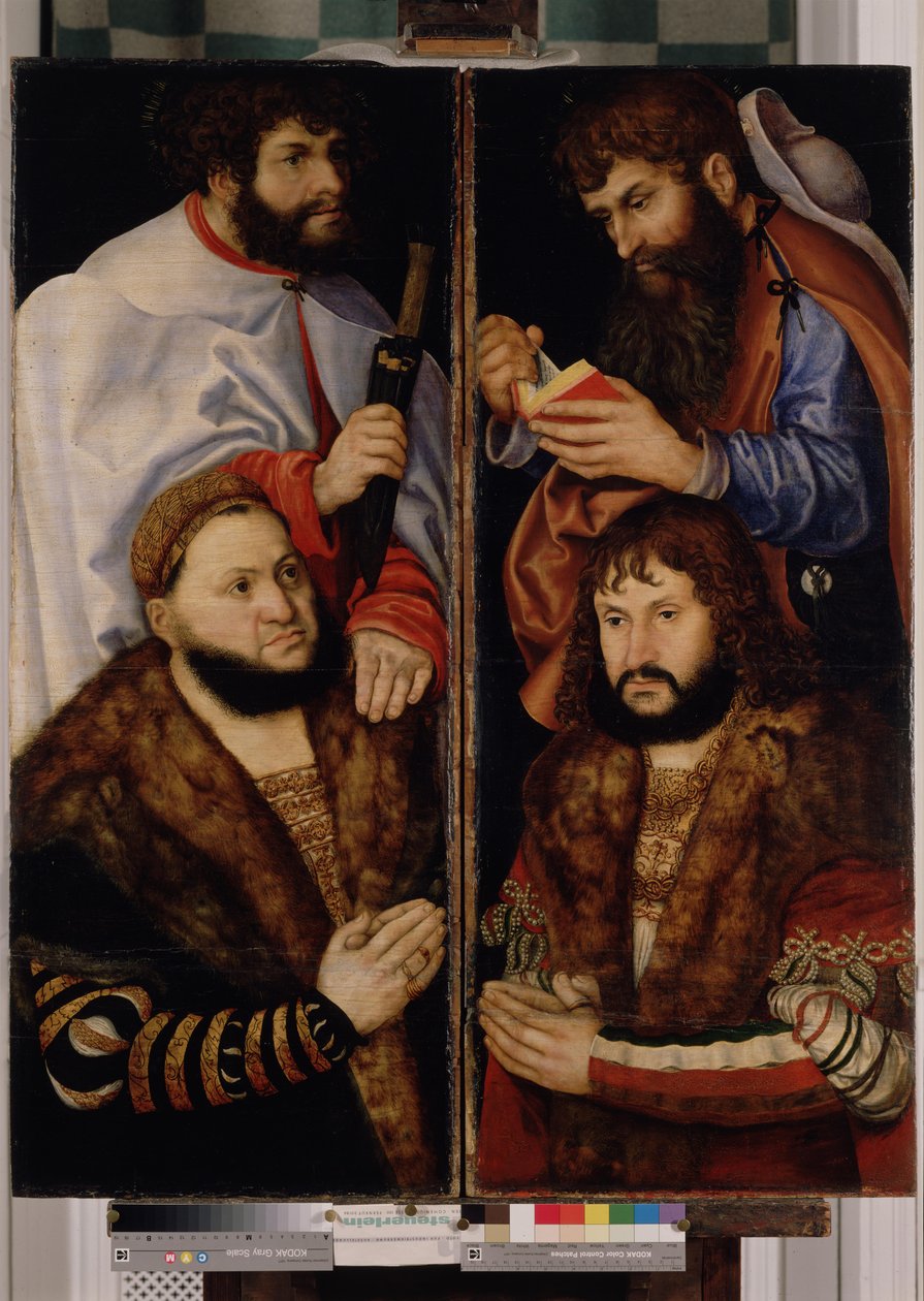 Ołtarz Najświętszej Marii Panny, czyli tzw. ołtarz książęcy [lewe skrzydło] autorstwa Lucas Cranach the Elder