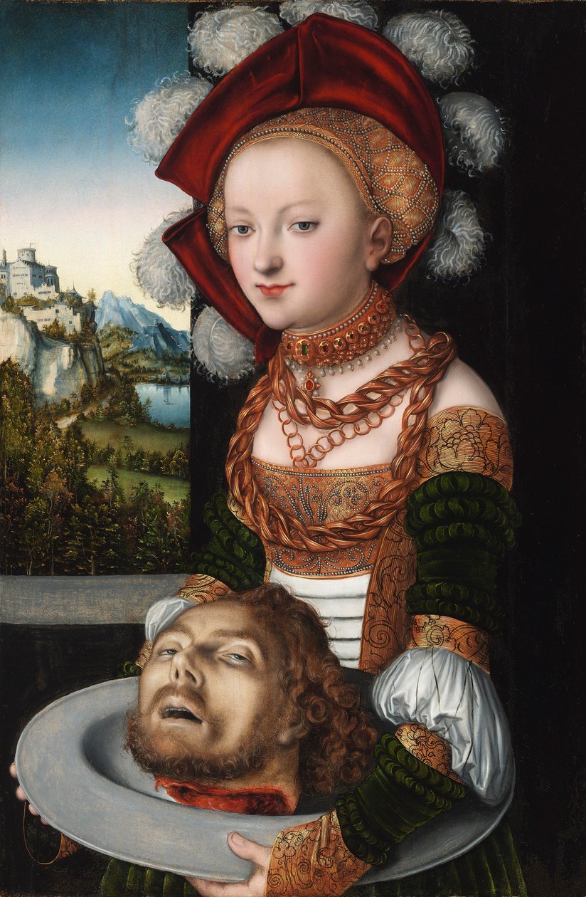 Polski: Salome z głową św. Jana Chrzciciela autorstwa Lucas Cranach the Elder