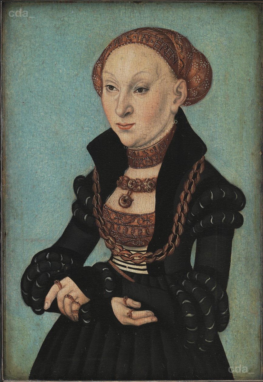 Portret księżnej Sybilli Saksonii autorstwa Lucas Cranach the Elder