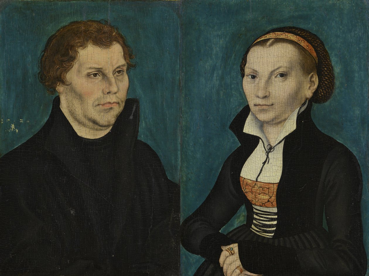 Portrety Marcina Lutra i Kathariny von Bora autorstwa Lucas Cranach the Elder