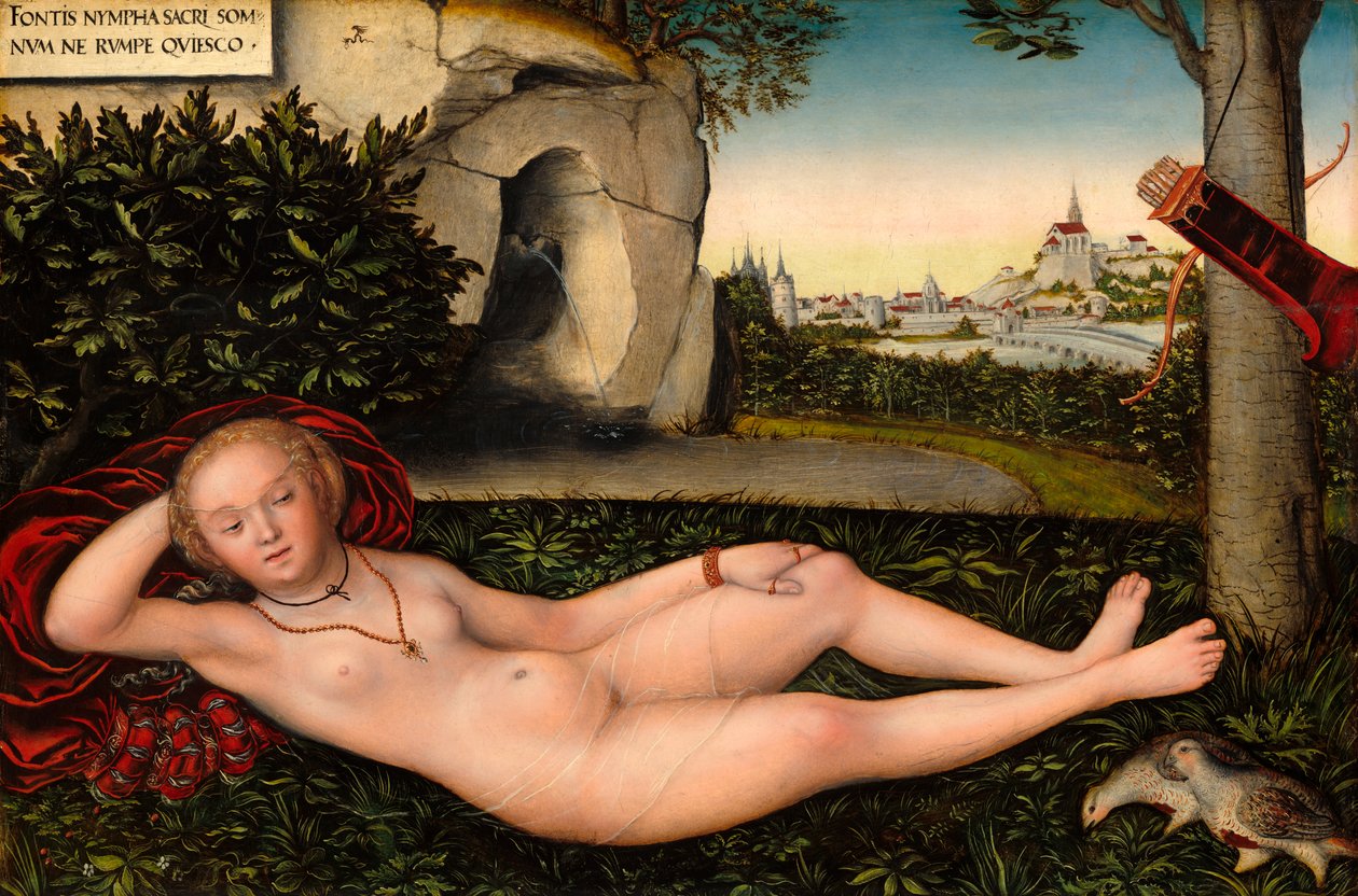 Nimfa wiosny autorstwa Lucas Cranach the Elder