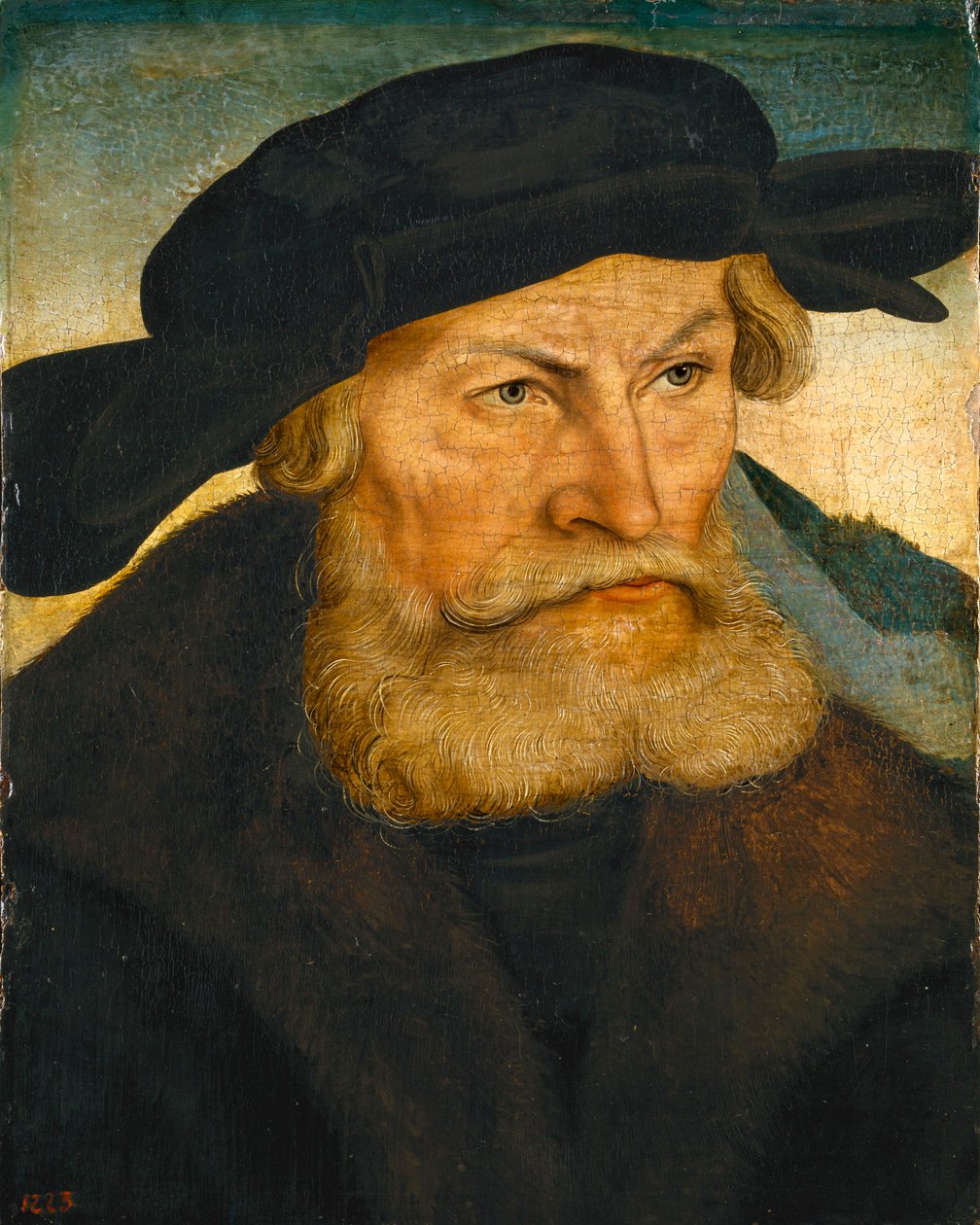 Portret księcia Heinricha Pobożnego Saksonii (1473-1541) autorstwa Lucas Cranach the Elder