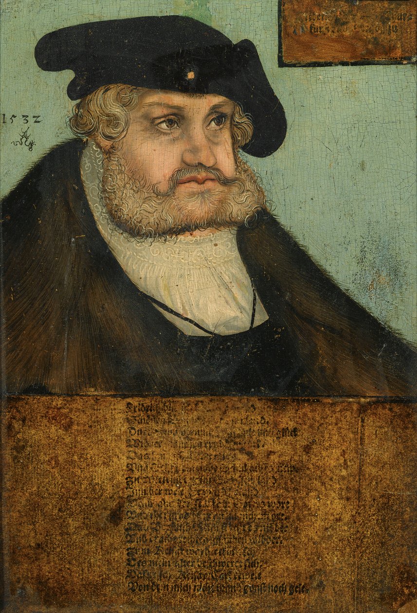 Portret elektora Fryderyka III. Saksonii (Friedrich Mądry) (1463-1525) autorstwa Lucas Cranach the Elder