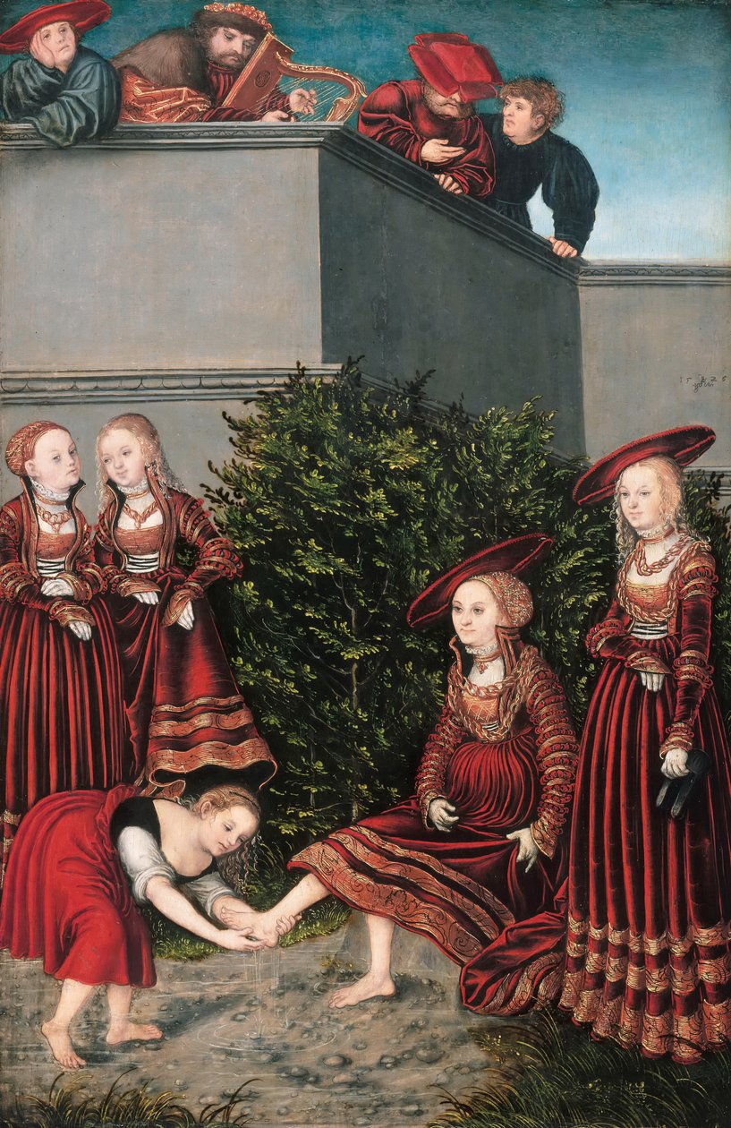 Dawid i Batszeba autorstwa Lucas Cranach the Elder