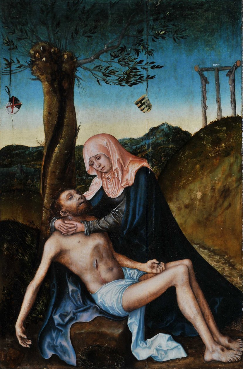 Pieta pod Krzyżem autorstwa Lucas Cranach the Elder