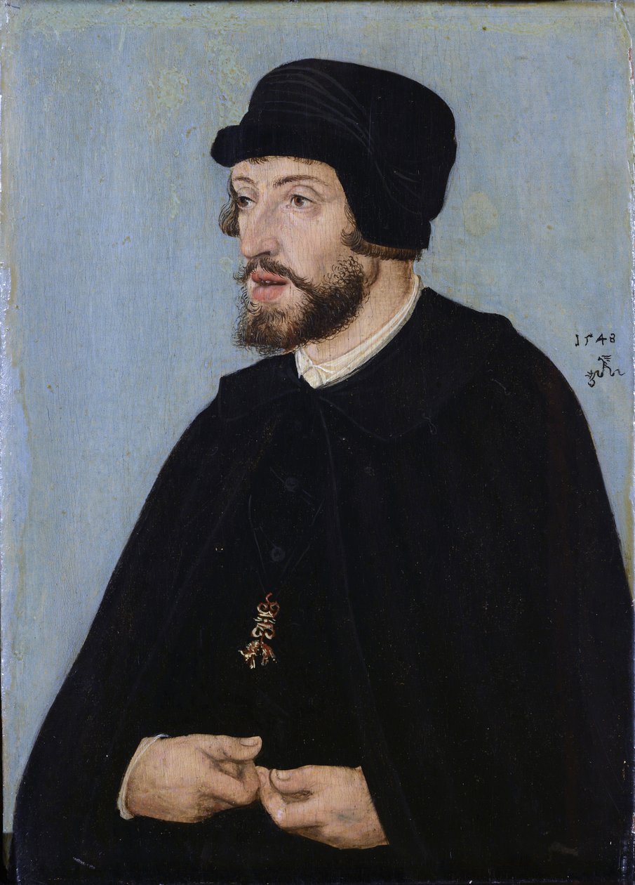 Portret króla Ferdynanda I autorstwa Lucas Cranach the Elder