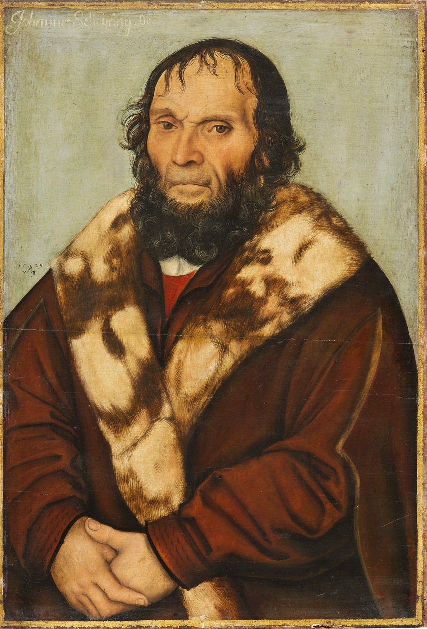 Portret teologa magdeburskiego dr. Johannes Scheyring autorstwa Lucas Cranach the Elder