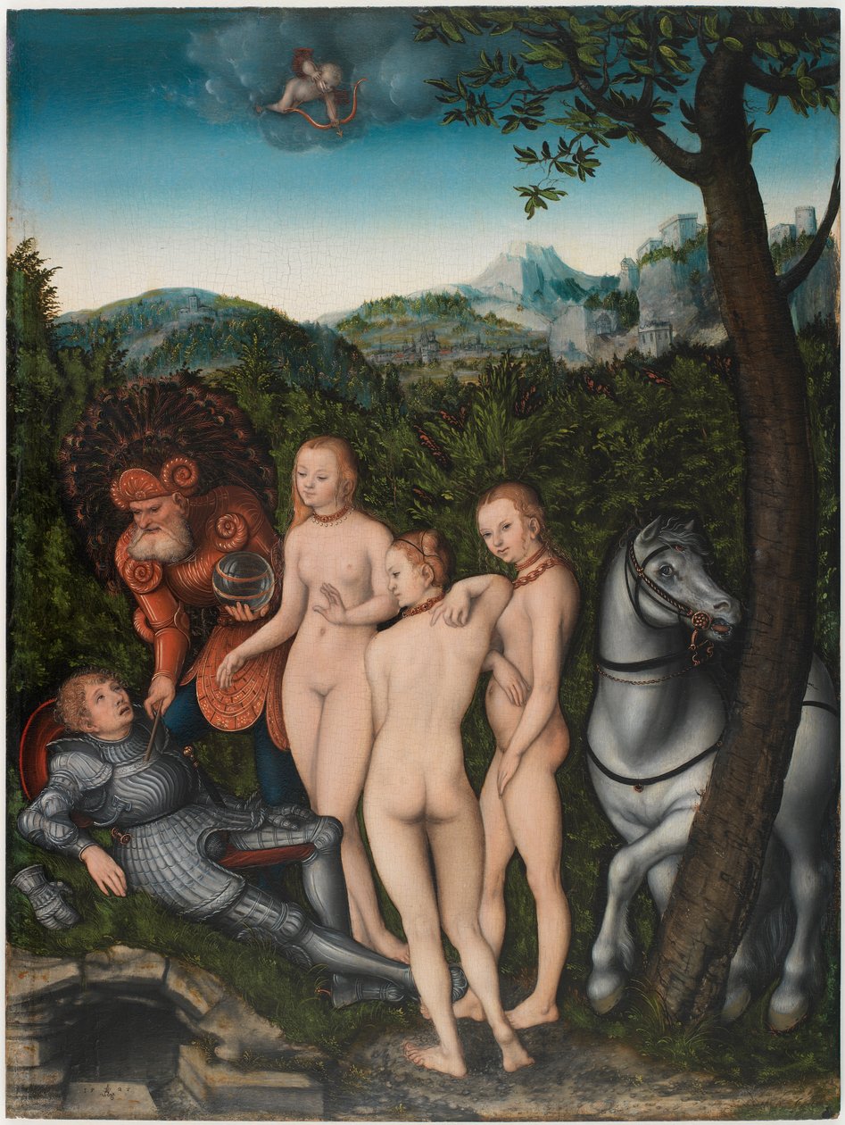 Wyrok Paryża autorstwa Lucas Cranach the Elder