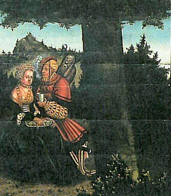 Dziesięć Przykazań Szczegół siódmego przykazania autorstwa Lucas Cranach the Elder